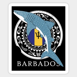 Whale Shark Flag of Barbados Magnet